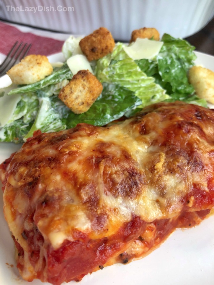 3 Ingredient lazy Lasagna Recipe - quick and easy dinner idea for the family!