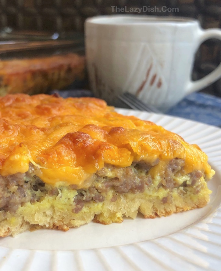 The Best 4 Ingredient Sausage Breakfast Casserole The Lazy Dish