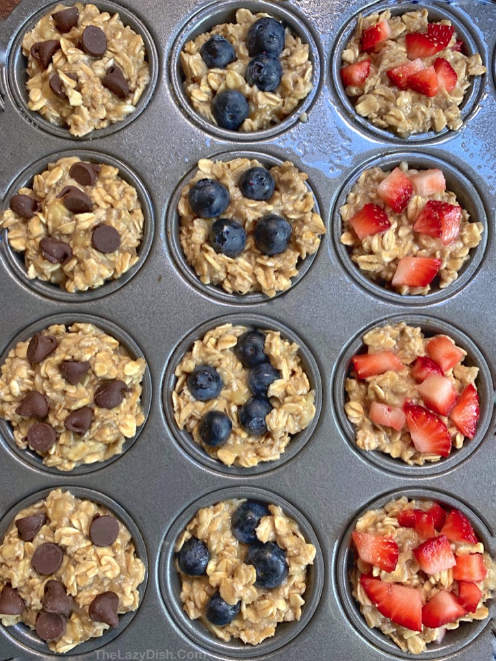 Healthy Banana Oat Muffins (3 Ingredients) - The Lazy Dish