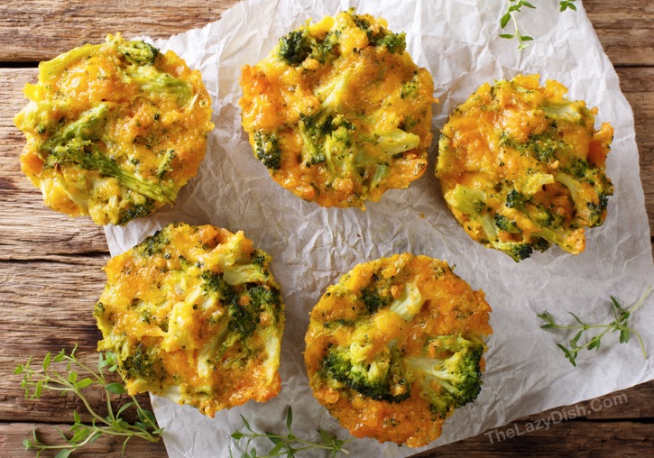 Quick, easy and healthy snack ideas for kids! Broccoli Cheese Tots Recipe -- Fun snack idea for after school. Toddlers, kids and teens love this simple recipe.