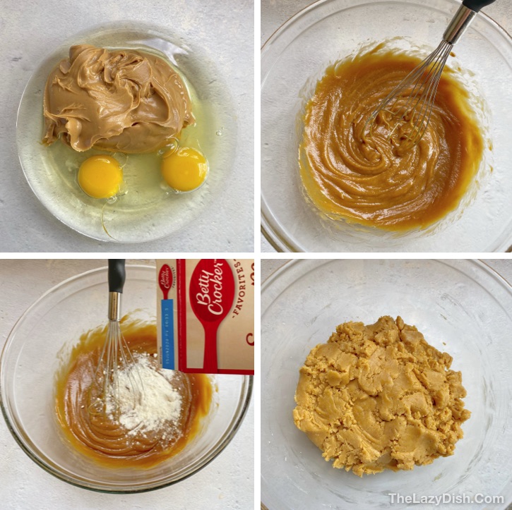 Easy Cake Mix Peanut Butter Cookies Recipe -- Quick, easy and simple to make.