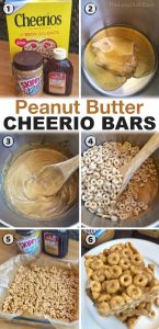 3 Ingredient Peanut Butter Cheerio Bars - The Lazy Dish