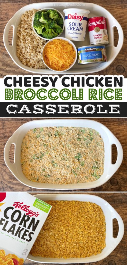 Cheesy Chicken Broccoli & Rice Casserole (Easy Family Dinner!)