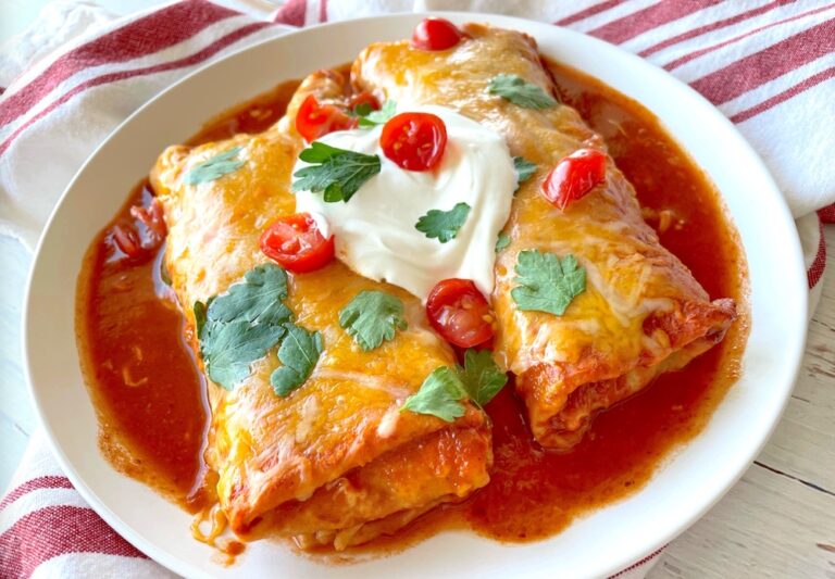 Frozen Burrito Enchilada Casserole Quick Easy Dinner Recipe