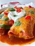 Frozen Burrito Enchilada Casserole Quick Easy Dinner Recipe