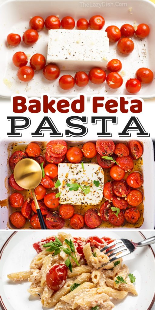 Baked Feta Pasta (Easy Vegetarian Dinner Recipe)