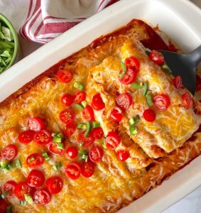 Lazy Enchiladas (Frozen Taquito Dinner Casserole)