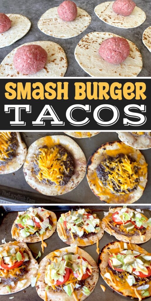 Smashed Cheeseburger Tacos