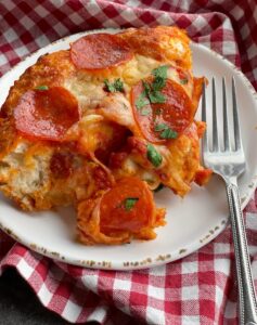 Bubble Up Biscuit Pizza Casserole