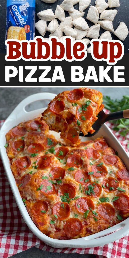 Bubble Up Biscuit Pizza Casserole