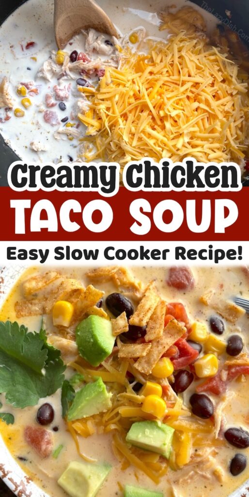 Easy Creamy Chicken Taco Soup