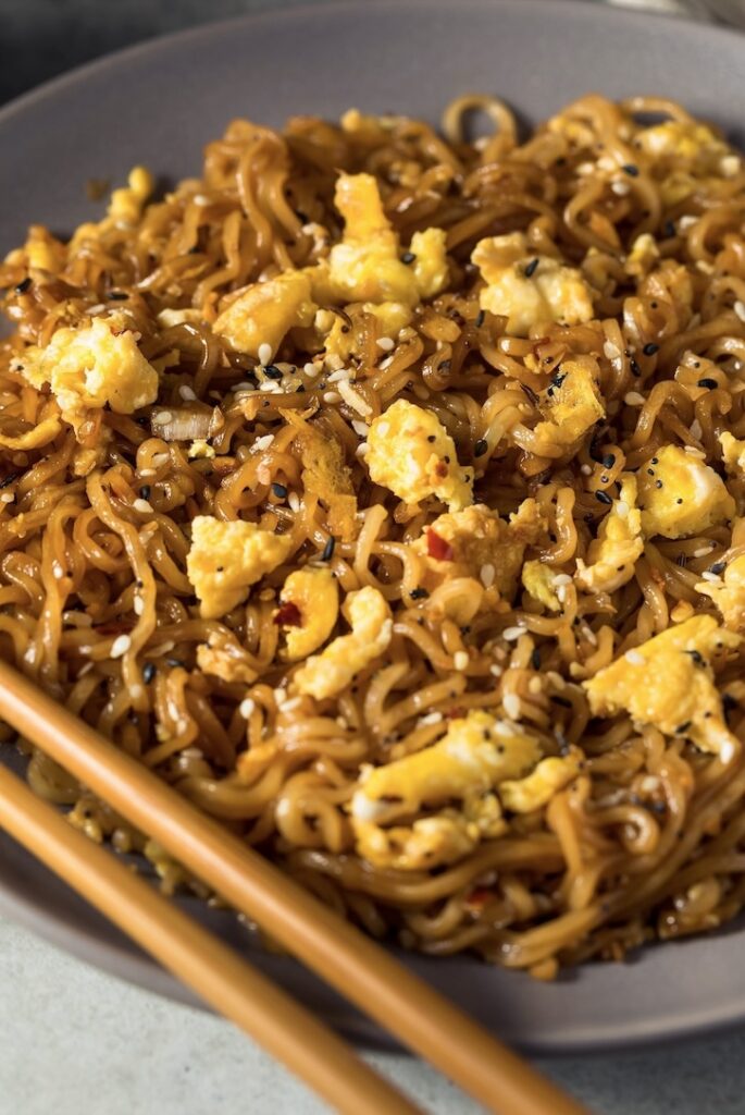 Sweet & Spicy Ramen Noodle Stir Fry