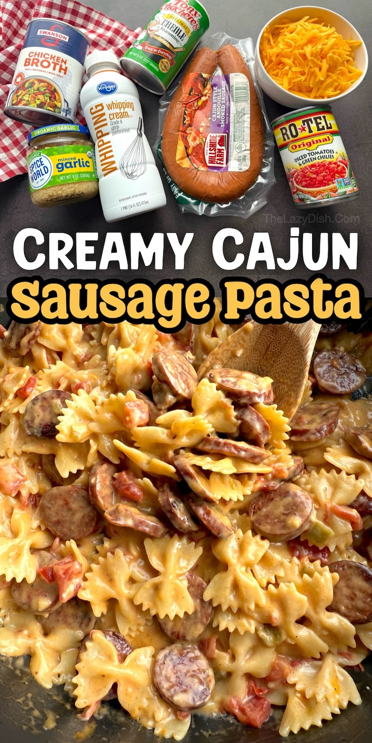 Sausage is such an easy protein to add to any meal! Try it in this one creamy pasta recipe. It's delicious, quick to make, and the ultimate cheesy comfort food. Great leftover too! No need to precook the pasta, so you only have one dish to clean! Great for busy work nights when you don't feel like cooking. 