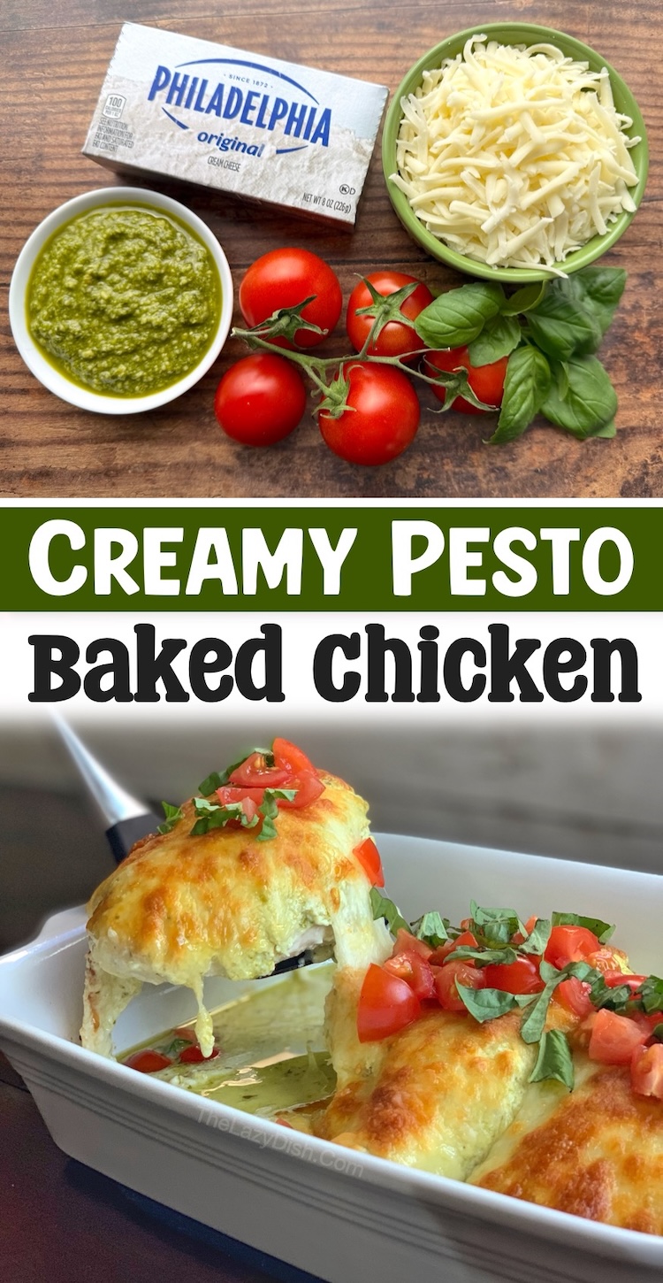 Are you a cream cheese lover? You're going to love this quick and easy way of baking chicken in the oven with just a few basic ingredients! It's cheesy, delicious, family friendly, low carb, and so simple to make any night of the week for a casual dinner at home. 