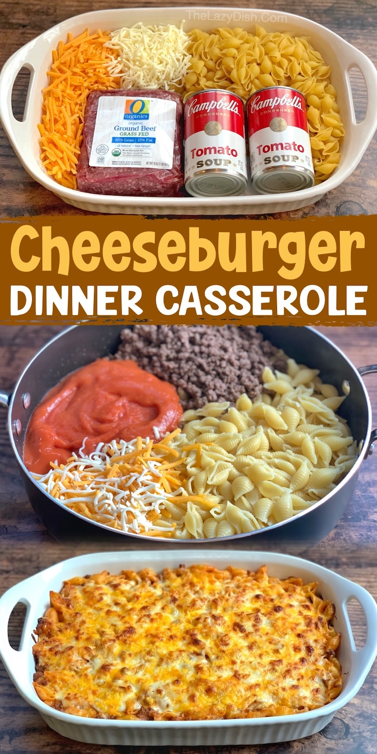 If you're searching for easy ground beef dinner ideas for your family, this cheesy hamburger pasta casserole is a huge hit with my picky eaters! It's so simple and cheap to make with just a few ingredients, making it perfect for busy weeknights. My kids always go back for seconds and love it leftover the next day. 