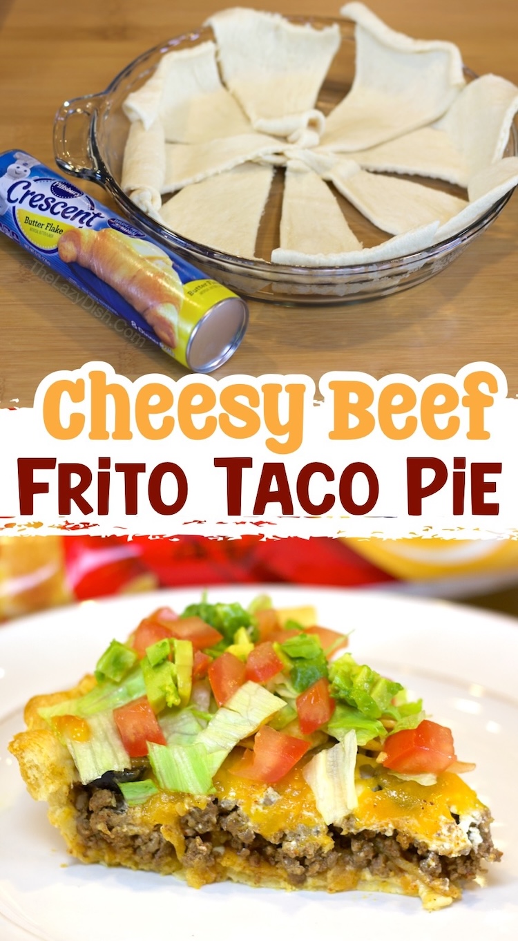 Number 10 on the List of Easy Ground Beef Dinner Ideas: A fun and creative way to make cheesy beef tacos with a Pillsbury crescent dough crust. Make this yummy dinner recipe for taco Tuesday and your picky kids will gobble it up and go back for seconds. 